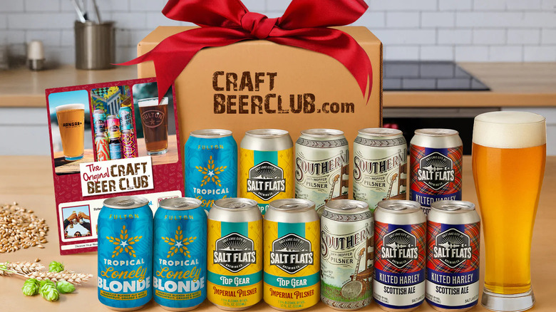 Rendering of a Beer of the Month package