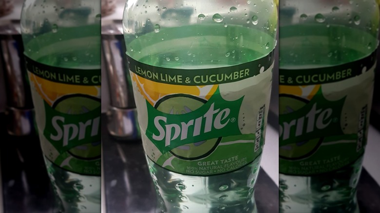 Sprite Cucumber soda close up