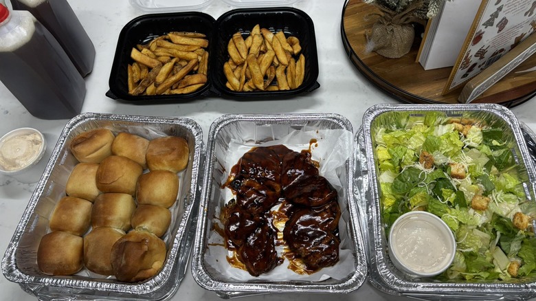 The BBQ Chicken Family Pack from Texas Roadhouse.
