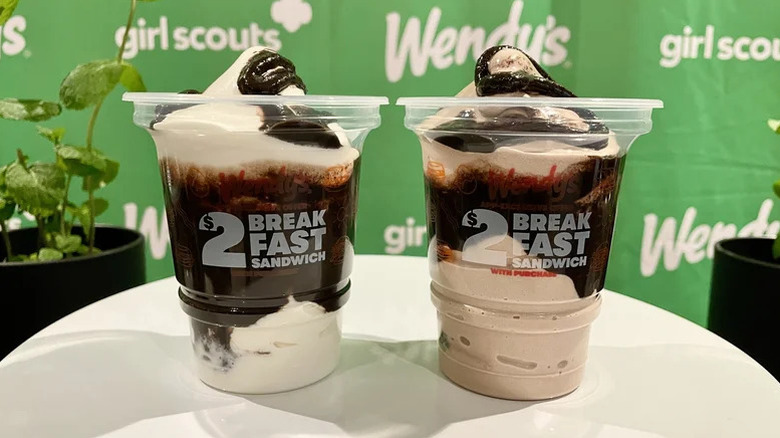 Wendy's Girl Scout Thin Mints Frosty