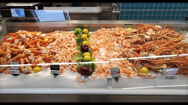 The seafood department at a Hy-Vee