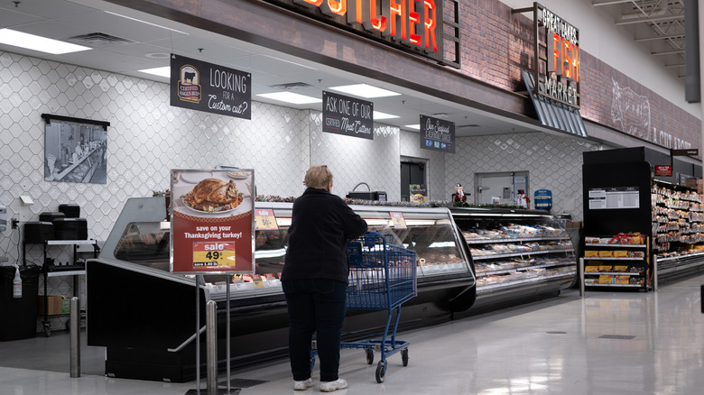 Woman shopping at Meijer