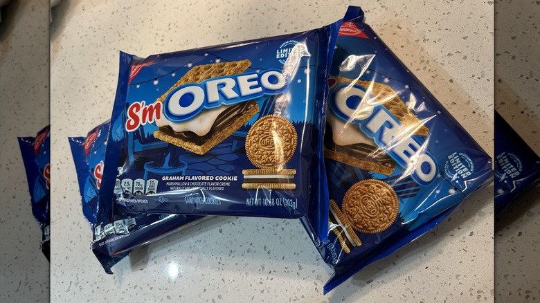 S'moreos packages on counter
