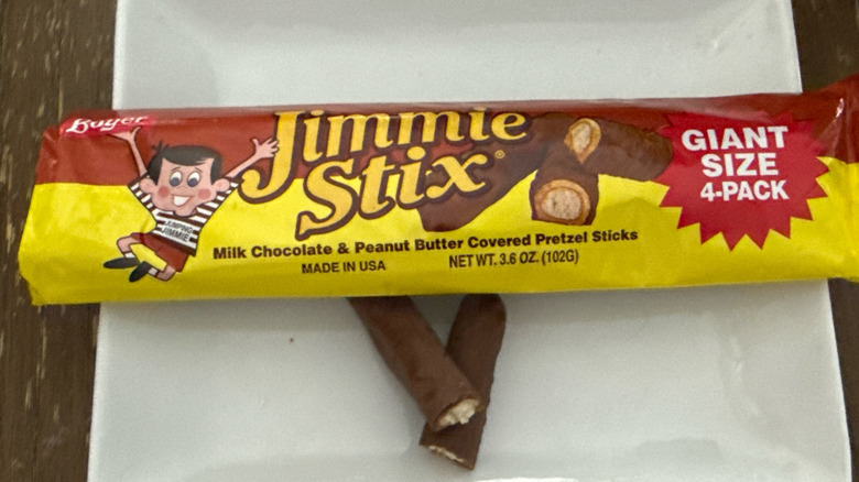 Jimmie Stix on a white plate