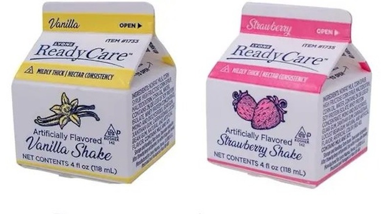 Cartons of ReadyCare nutritional shake