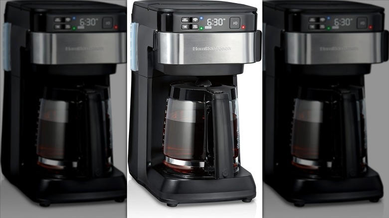Hamilton Beach Coffee Maker on a white background, mirrored
