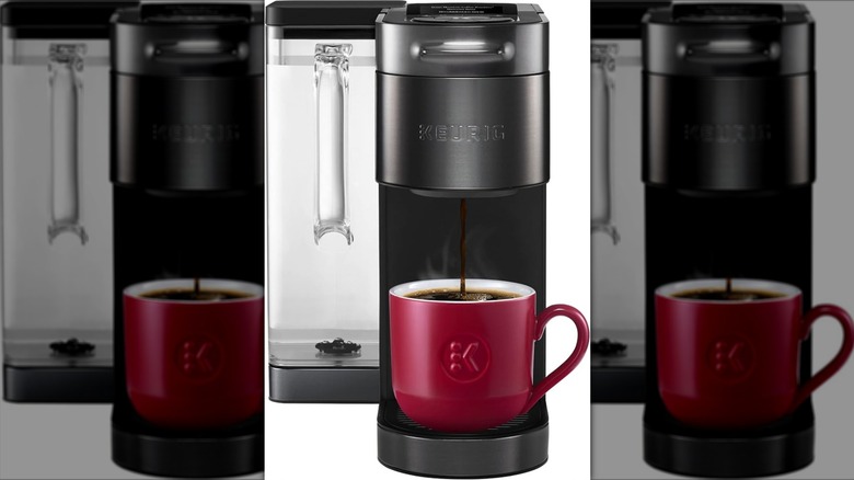 Keurig K-Supreme Plus on a white background, mirrored