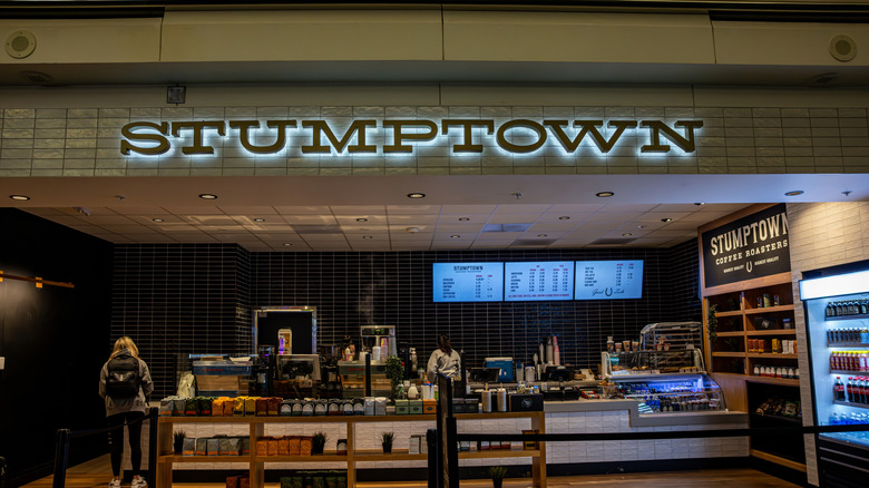 Stumptown coffee shop location in Portland International Airport