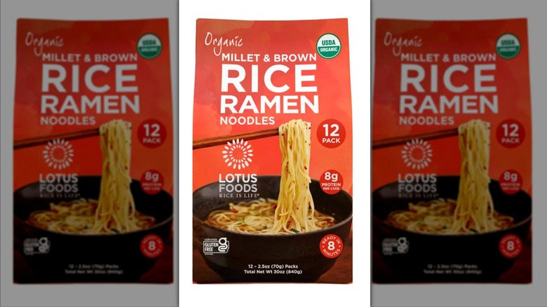 Package of Lotus Foods Organic Millet & Brown Rice Ramen