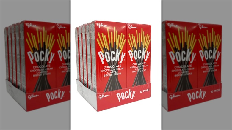 10 packages of Pocky Cream Covered Biscuit Sticks