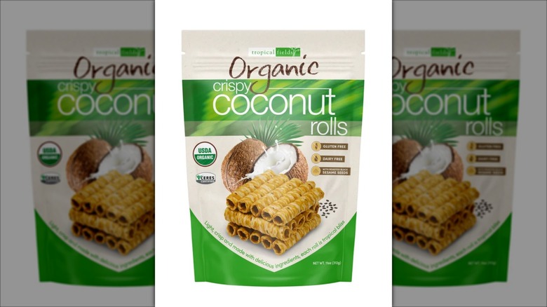 Bag of Tropical Fields Organic Crispy Coconut Rolls
