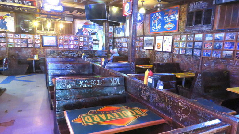 Interior of The Wagon Wheel bar
