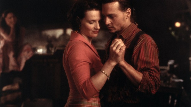 Juliette Binoche and Johnny Depp dance in "Chocolat"