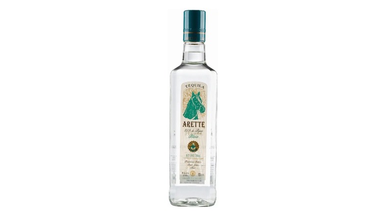 Bottle of Arette Blanco on white background.