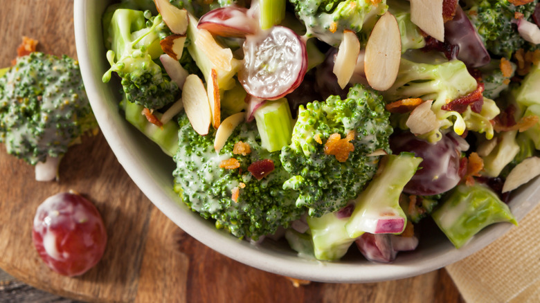 A salad with broccoli