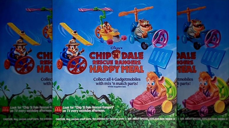 Chip and Dale Rescue Rangers Happy Meal sign