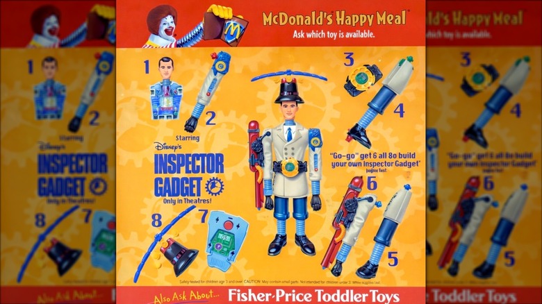 Inspector Gadget Happy Meal sign