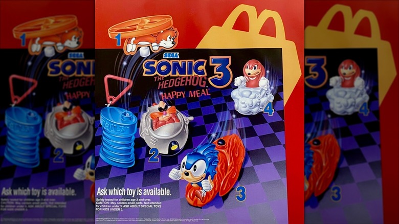 Sonic the Hedgehog Happy Meal sign