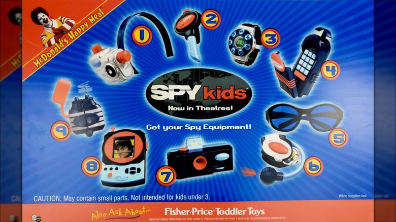 Spy Kids Happy Meal sign