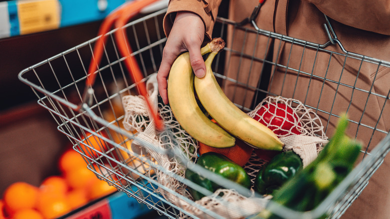 person shopping for groceries