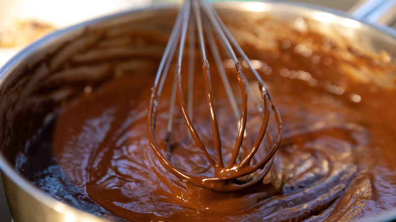 Chocolate cake batter