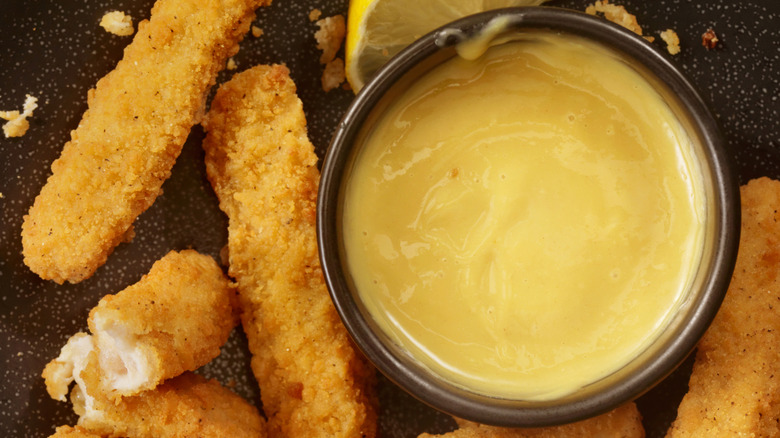 honey mustard and chicken fries