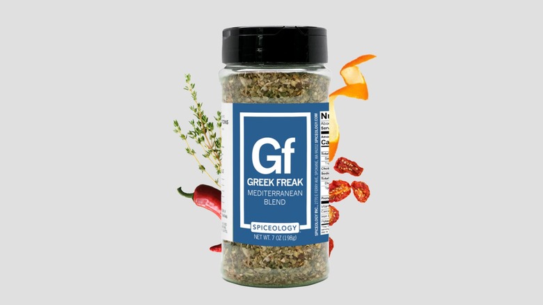 The Greek Freak Mediterranean Blend seasoning from Spiceology that is sold exclusively at Costco