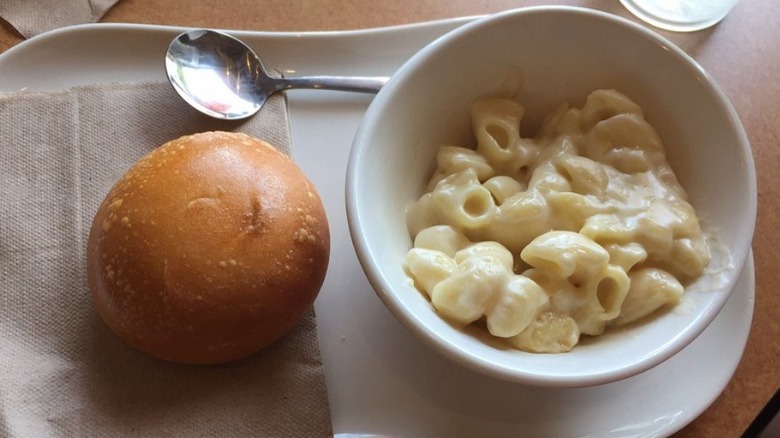 Panera kids mac and cheese with bread roll