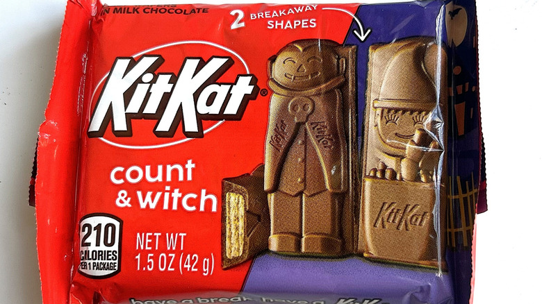 Kit Kat Count and Witch bar in a red wrapper