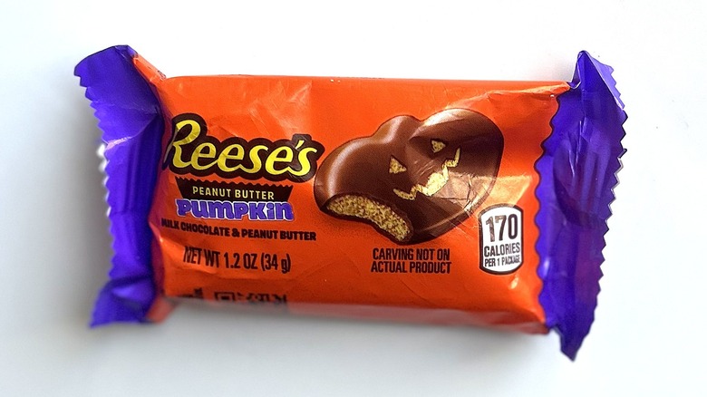 Reese's Pumpkins in an orange wrapper