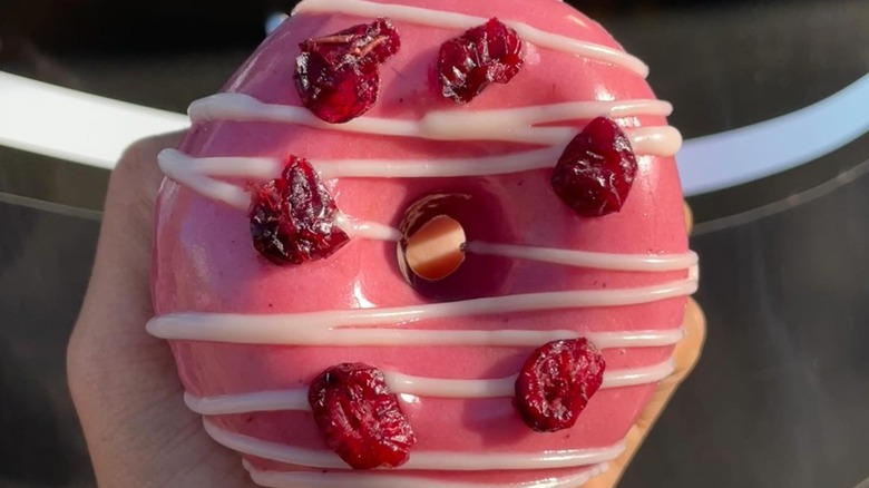 Cranberry Yuzu White Chocolate donut from Donut Vision