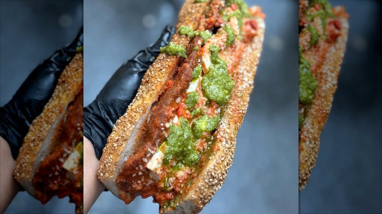 DiSO's Italian Sandwich Society's famous chicken Parmesan