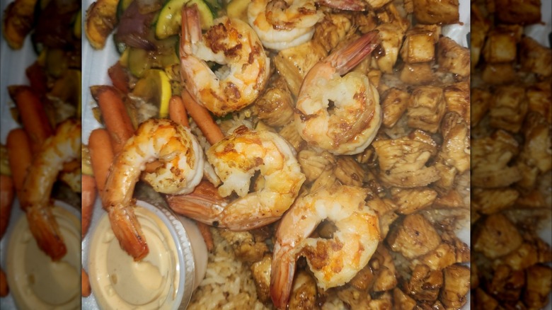 Shrimp plate from The Purple People Feeder