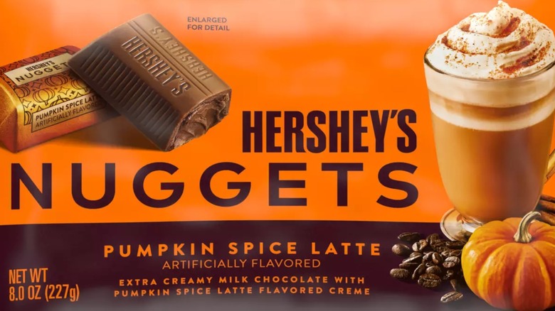 bag of Hershey's Pumpkin Spice Latte nuggets