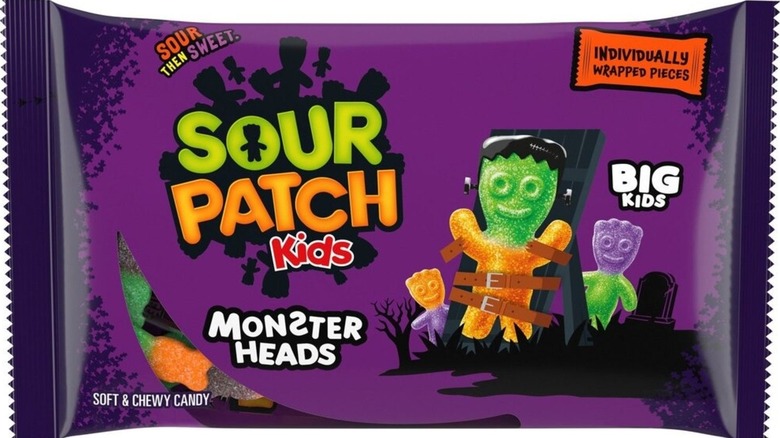 bag of Sour Patch Kids Monster Heads