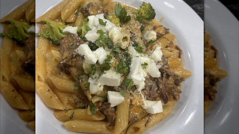 Braised rib rigatoni vodka pasta from Tre Fratelli Italian Ristorante in Maryland