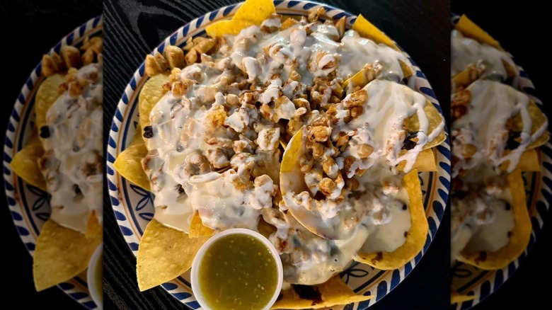 overhead shot of nachos from Cafe Kahlo