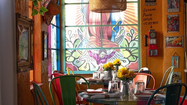 Don Sombrero Restaurant interior colorful dining room