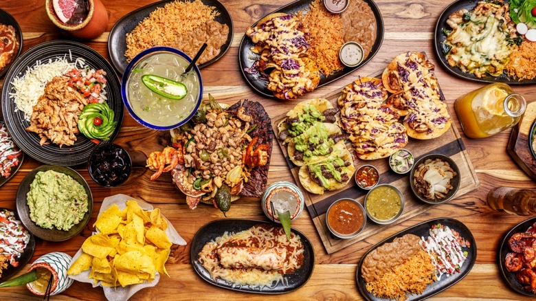 A table full of Mexican dishes from Ma Cualli