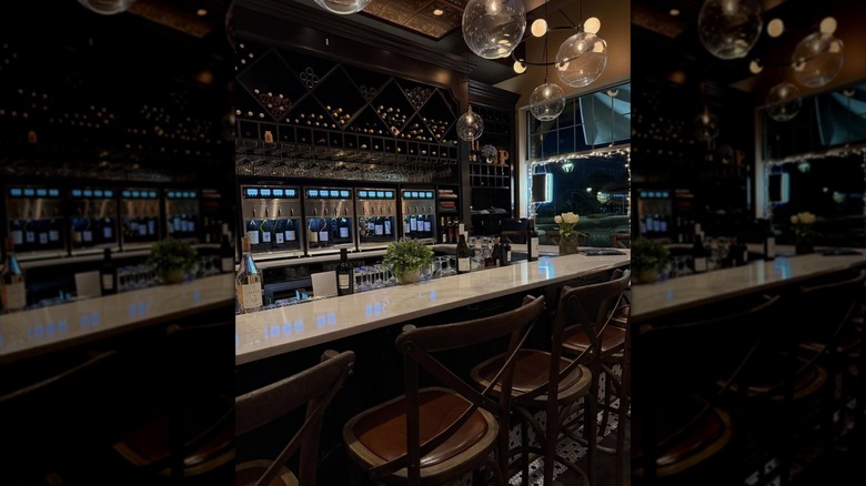 The bar at Sip Wine Bar