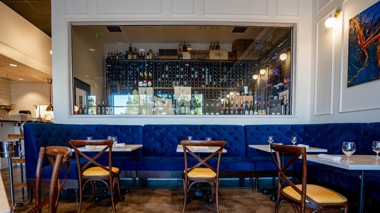 The dining room at Vintage '78 Wine Bar