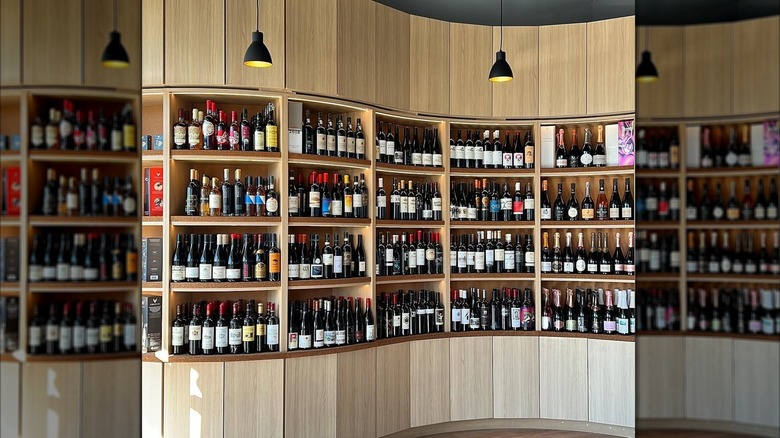 Shelves of bottles of wine at The Wine Whisperer