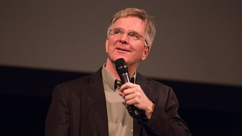 Rick Steves on stage