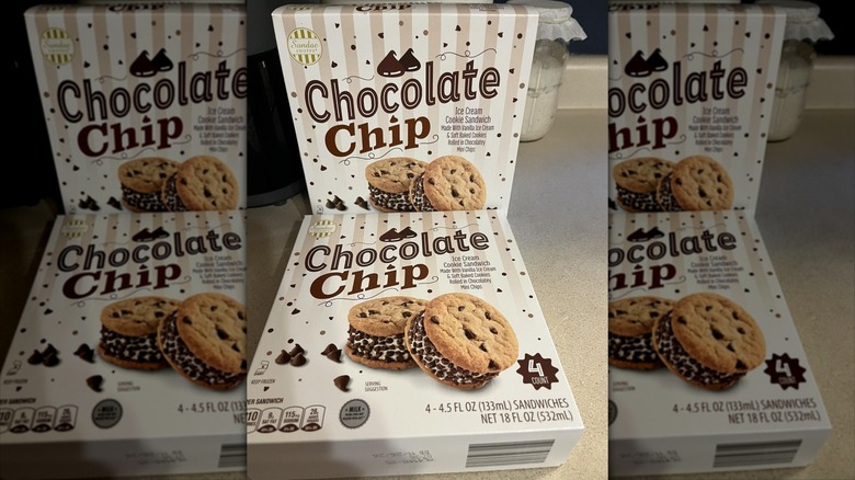 Sundae Shoppe chocolate chip ice cream sandwiches