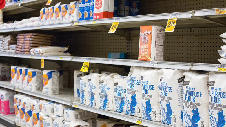 products on shelves in an Alaskan grocery store