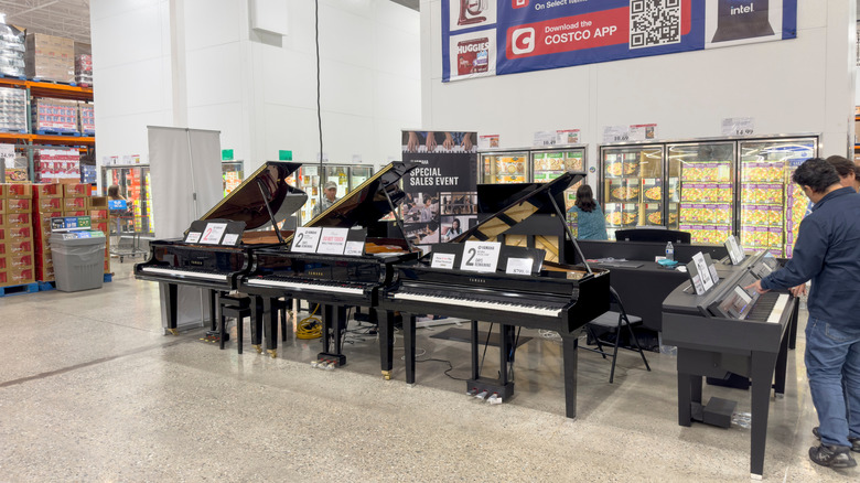Pianos at Costco