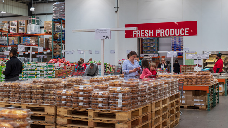 People shopping around Costco