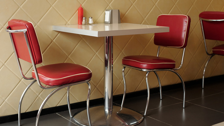 retro diner table