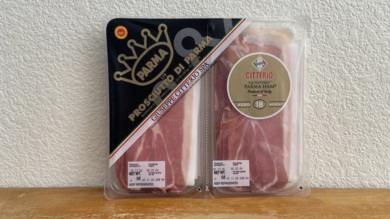 Citterio prosciutto package on table