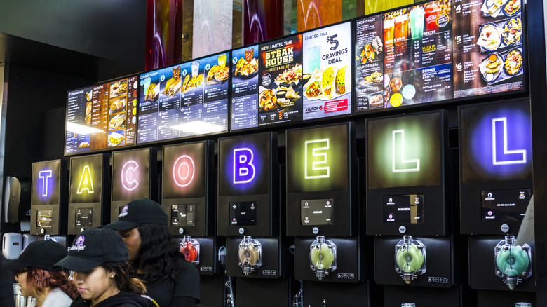 Taco Bell Cantina menu with salad listed